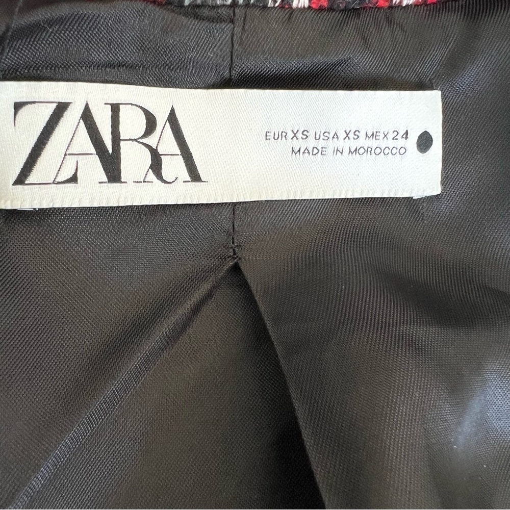 Zara Multicolor Patterned Coat - Picture 14 of 16